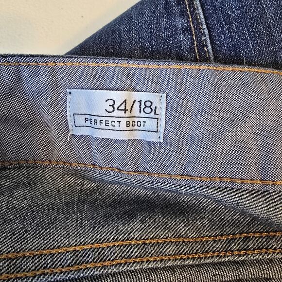 Gap 1969 Perfect Boot Women's 18 Long Blue Dark Wash - Picture 5 of 16